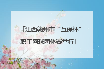 江西赣州市“互保杯”职工网球团体赛举行