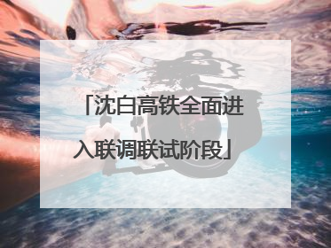沈白高铁全面进入联调联试阶段
