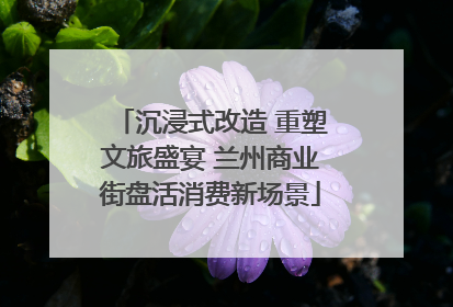 沉浸式改造 重塑文旅盛宴 兰州商业街盘活消费新场景
