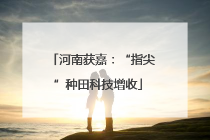 河南获嘉：“指尖”种田科技增收