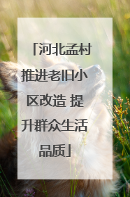 河北孟村推进老旧小区改造 提升群众生活品质