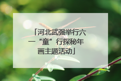 河北武强举行六一“童”行探秘年画主题活动