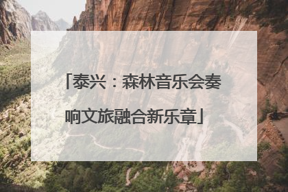 泰兴：森林音乐会奏响文旅融合新乐章
