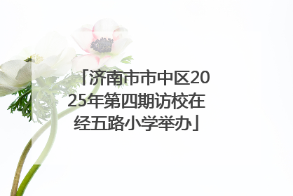 济南市市中区2025年第四期访校在经五路小学举办