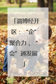 淄博经开区：“企”聚合力，“会”通发展