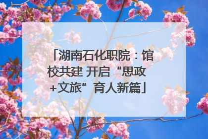 湖南石化职院：馆校共建 开启“思政+文旅”育人新篇