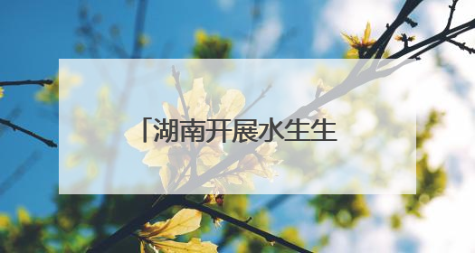 湖南开展水生生物增殖放流活动