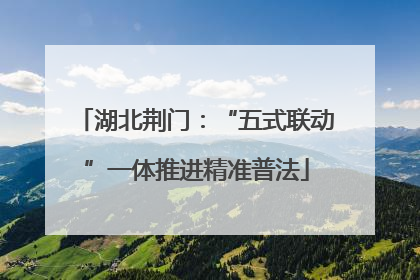 湖北荆门：“五式联动”一体推进精准普法
