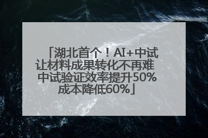 湖北首个！AI+中试让材料成果转化不再难 中试验证效率提升50%成本降低60%
