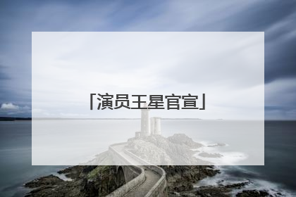 演员王星官宣