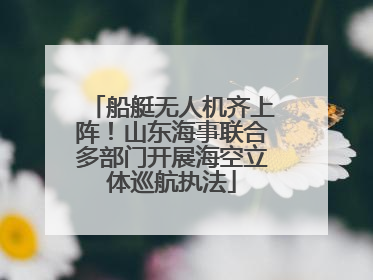 船艇无人机齐上阵！山东海事联合多部门开展海空立体巡航执法