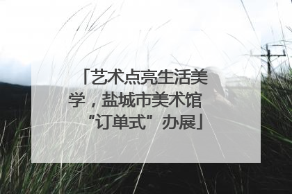艺术点亮生活美学，盐城市美术馆“订单式”办展