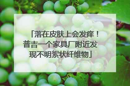 落在皮肤上会发痒！普吉一个家具厂附近发现不明絮状纤维物