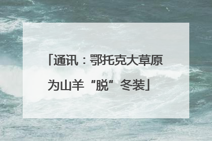通讯：鄂托克大草原为山羊“脱”冬装