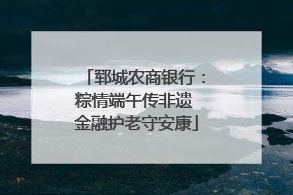郓城农商银行：粽情端午传非遗 金融护老守安康