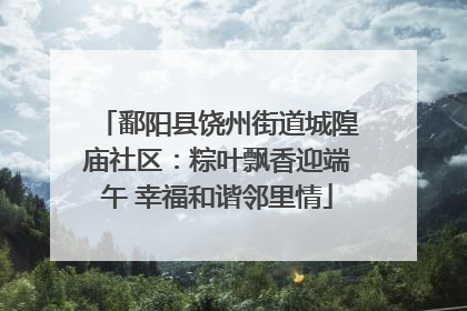 鄱阳县饶州街道城隍庙社区：粽叶飘香迎端午 幸福和谐邻里情