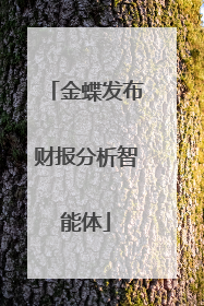 金蝶发布财报分析智能体
