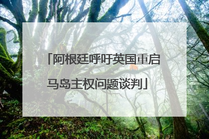 阿根廷呼吁英国重启马岛主权问题谈判
