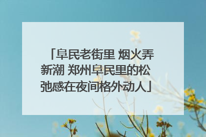 阜民老街里 烟火弄新潮 郑州阜民里的松弛感在夜间格外动人