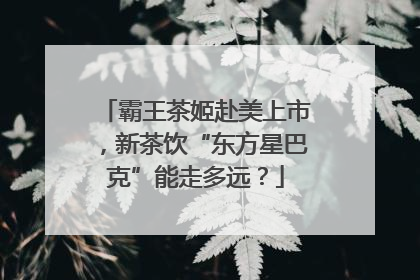霸王茶姬赴美上市，新茶饮“东方星巴克”能走多远？