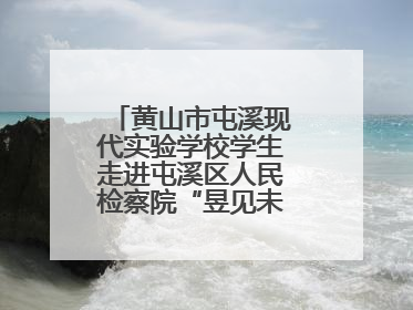 黄山市屯溪现代实验学校学生走进屯溪区人民检察院“昱见未来”青少年法治教育宣传基地