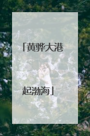 黄骅大港起渤海