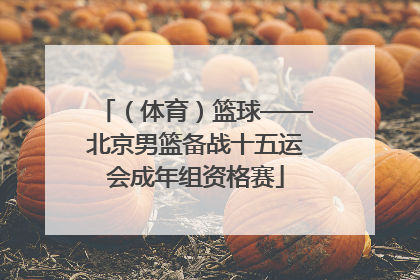 （体育）篮球——北京男篮备战十五运会成年组资格赛