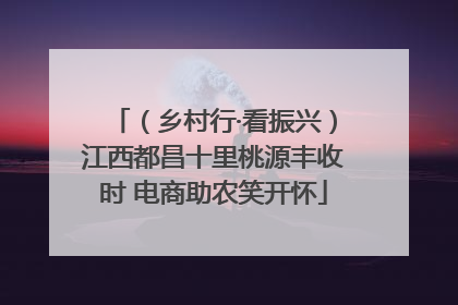 （乡村行·看振兴）江西都昌十里桃源丰收时 电商助农笑开怀