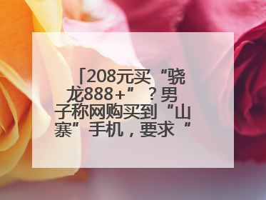 208元买“骁龙888+”？男子称网购买到“山寨”手机，要求“退一赔三”遭拒