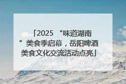 2025 “味道湖南”美食季启幕，岳阳啤酒美食文化交流活动点亮