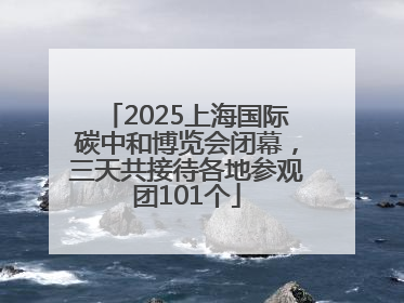 2025上海国际碳中和博览会闭幕，三天共接待各地参观团101个