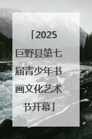 2025巨野县第七届青少年书画文化艺术节开幕