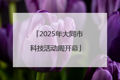 2025年大同市科技活动周开幕