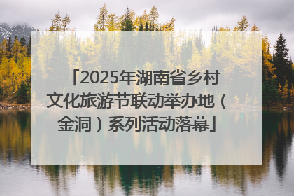 2025年湖南省乡村文化旅游节联动举办地（金洞）系列活动落幕