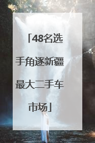 48名选手角逐新疆最大二手车市场