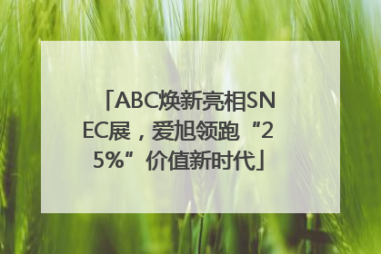 ABC焕新亮相SNEC展，爱旭领跑“25%”价值新时代
